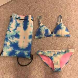 Tie dye Triangl Bikini